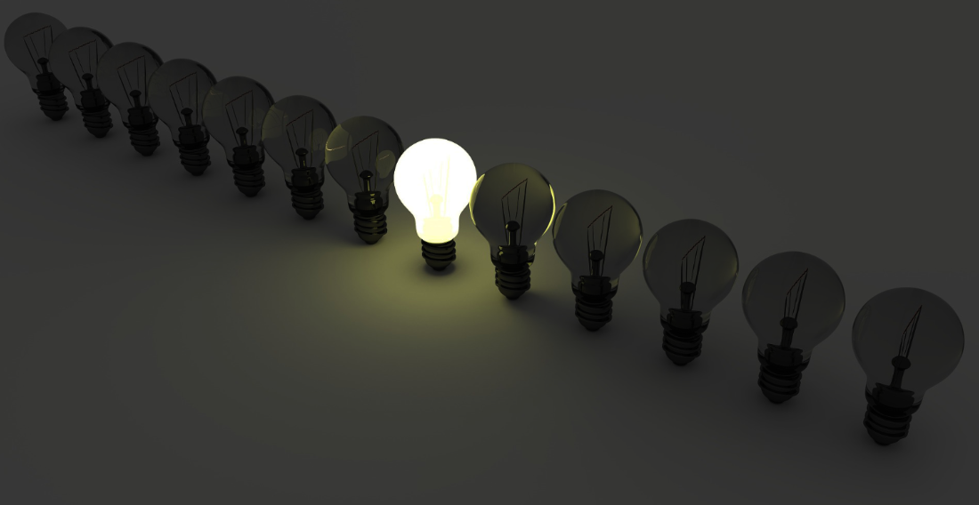 One lightbulb is working, the rest aren't